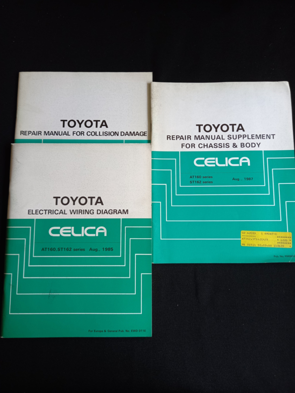 Werkplaatshandboek Toyota Celica (AT160 en ST162 series) (Supplement Chassis, Carrosserie en Elektrische Schema's)