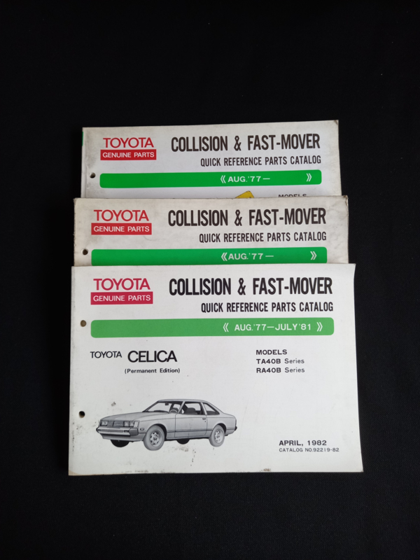 Onderdelenboek Toyota Celica (TA40B en RA40B series)