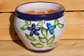 Tuinpot Bol Flor Azul/Verde    31 x 29 cm (nieuw 2022)