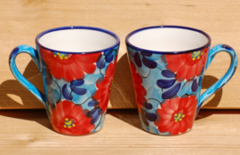 Beker taps Flor Azul/Rojo