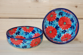 Saladeschaal Flor Azul Roja 2 (23 x8)