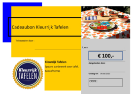 Cadeaubon € 100,-