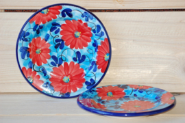 Ontbijtbord Flor Azul Roja 22 cm (nieuw)