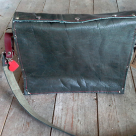 Big Bag | Leren tas van vintage motorjas