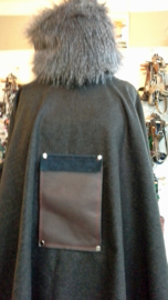 Ponchos met fakefur col