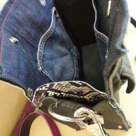 Big Bag | Leren tas van vintage motorjas