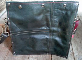 Big Bag | Leren tas van vintage motorjas