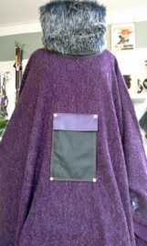 Ponchos met fakefur col