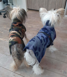 Fleecejassen camo voor je hond (reversible!)