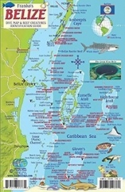 Mapa de buceo de Belice