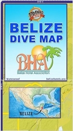 Mapa de buceo de Belice