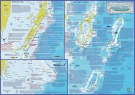 Mapa de buceo de Belice