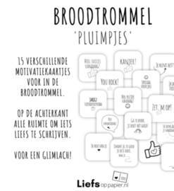 Broodtrommel motivatie kaartjes