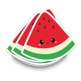 XL vinyl sticker | watermelon