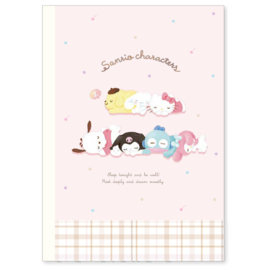 Notebook graph paper Sanrio Characters | pink