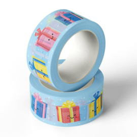 Washi tape happy gifts | blauw