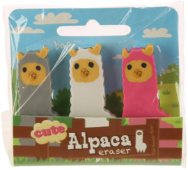 Alpaca erasers | set of 3