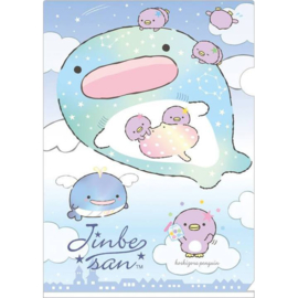 A4 file folder Jinbesan Starry Sky Penguins