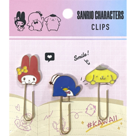 Paper clips Sanrio Characters purple