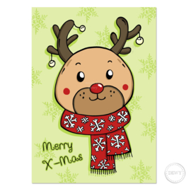 Christmas card Reindeer