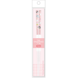 Clear chopsticks Sanrio Characters | pink packaging