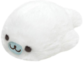 Mamegoma Feel the Sea at Home plush | S size | wit | 12 cm