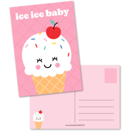 Ansichtkaart ice ice baby