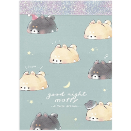 Memo pad small Good Night Moffy Shiba