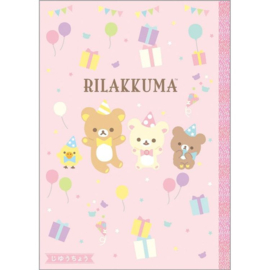 Blank notebook San-X Rilakkuma Party