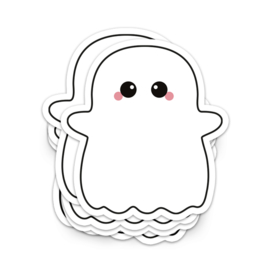 XL vinyl sticker | ghost