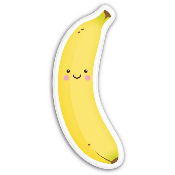 Magneet kawaii banaan