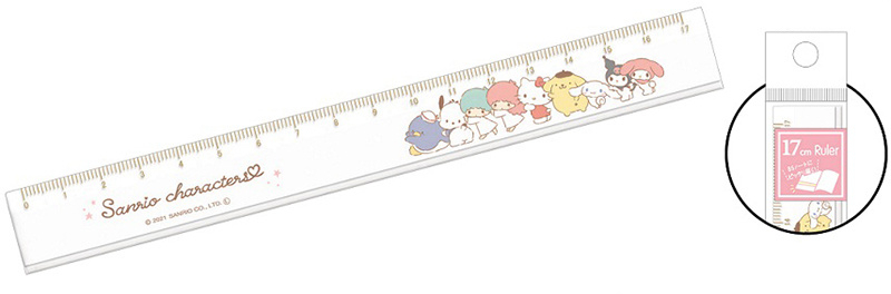 Sanrio Characters liniaal 17 cm