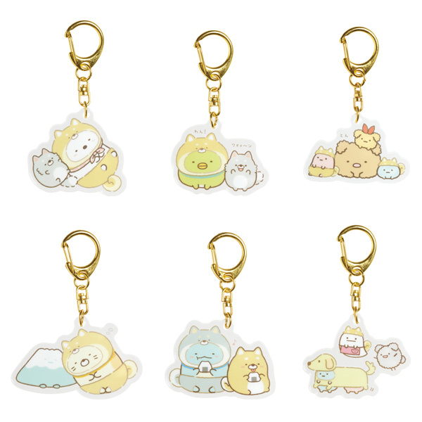 Sumikkogurashi playing with a Puppy acrylic keychains - SURPRISE PACKAGE