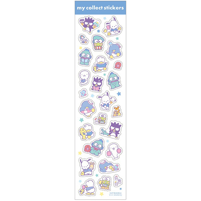 Stickervel Sanrio Characters | blauw