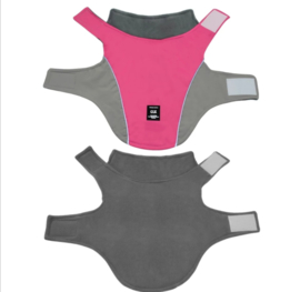 Regenjas hond / hondenjas | Roze grijs |  S