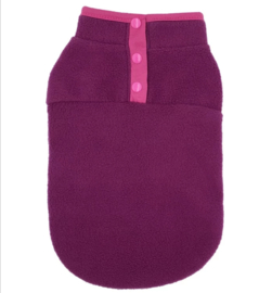 BUBBLES Hondentrui fleece | paars/roze | XS,S,XL
