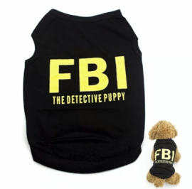 Honden shirt FBI | zwart | XS