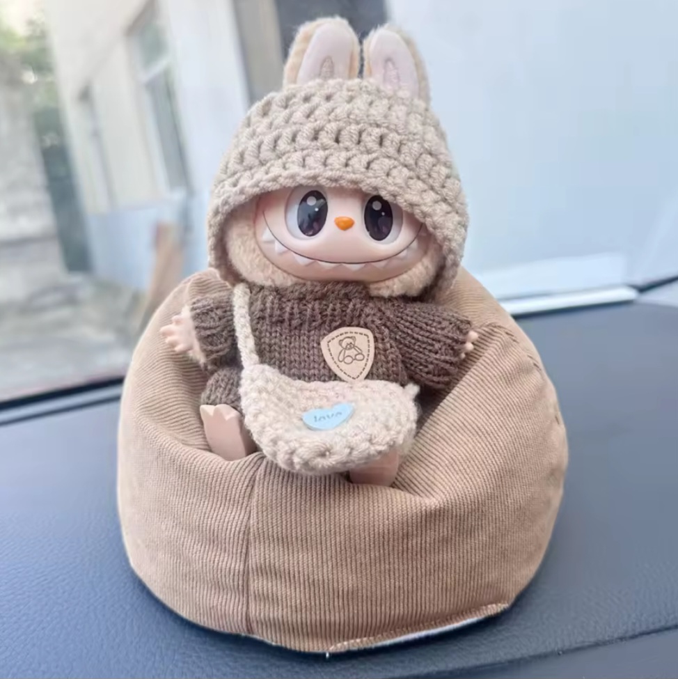 Labubu zitzak beige | stoeltje