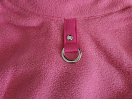 Mouwloze hondentrui, fleece | roze | XL