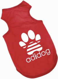 Adidog Hondenshirt rood | XS,S,L,XL,XXL