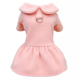 Hondenmantel fleece | roze | M,XL