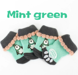 Hondensokjes pinguïn mintgroen| S, M,L,XL