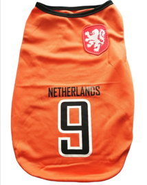 Oranje hondenshirt WK voetbal Nederland | XS, S, M, L, XL, XXL, 3XL, 6XL