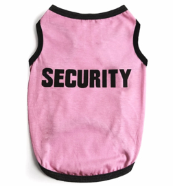 Hondenshirt SECURITY |Roze/ zwart| XS, S,XL