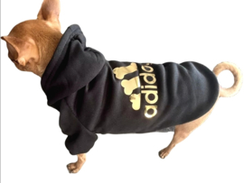 Hondentrui "Adidog" Zwart goud | S,M,L,XL,XXL