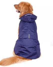 Honden regenjas blauw | L,  XXL