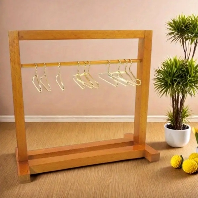 Labubu kledingrek hout