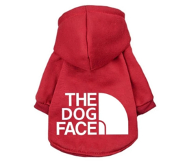 Hondentrui "THE DOG FACE " rood | S,XL, XXL,