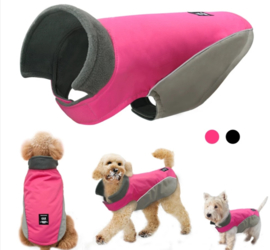 Regenjas hond / hondenjas | Roze grijs |  S