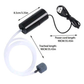 Aquarium luchtpomp set usb